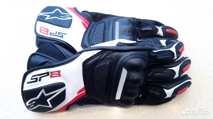 Мотоперчатки кожаные SP-8 v2 Alpinestars размер М