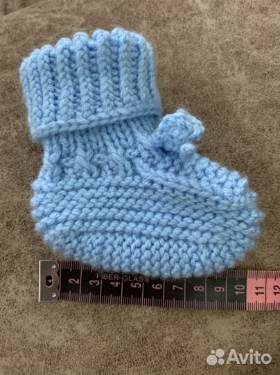 Пинетки для новорожденных ручной работы