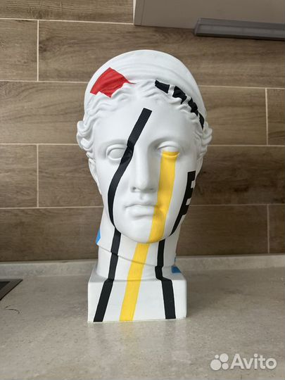 Скульптура девушки голова Дианы декор интерьера