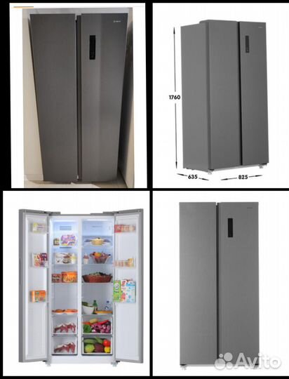 Холодильник Side by Side dexp новый