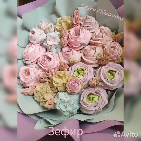 Съедобные букеты из зефира