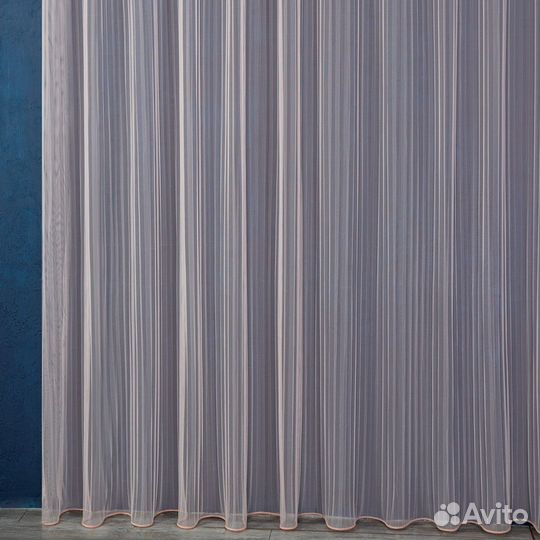 Тюль Плиссе Пудра