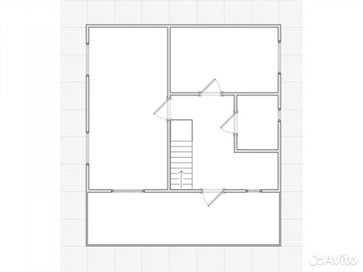 Каркасный дом 6х7 с мансардой и террасой