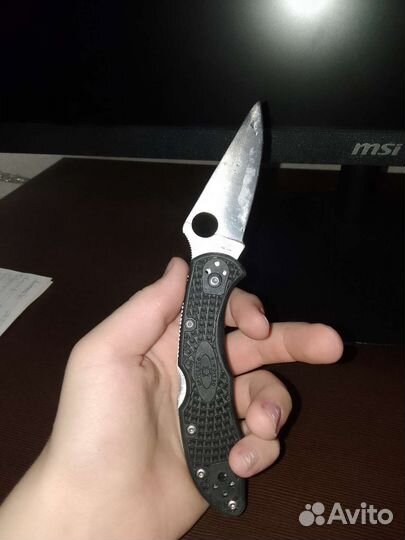 Spyderco Delica 4 Flat Ground Gray C11fpgy