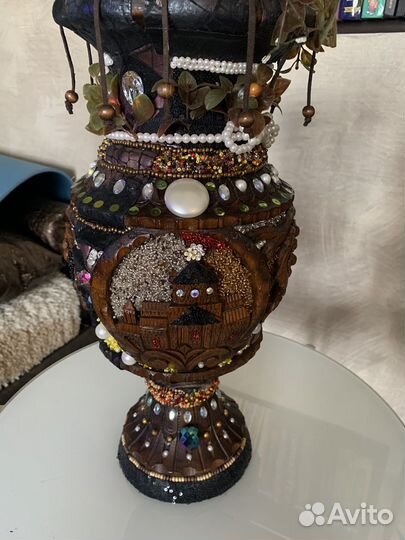 Ваза дерево ручной работы