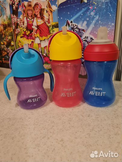 Детские бутылочки, поильники и посуда