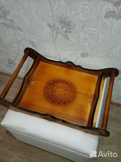 Поднос новый деревянный