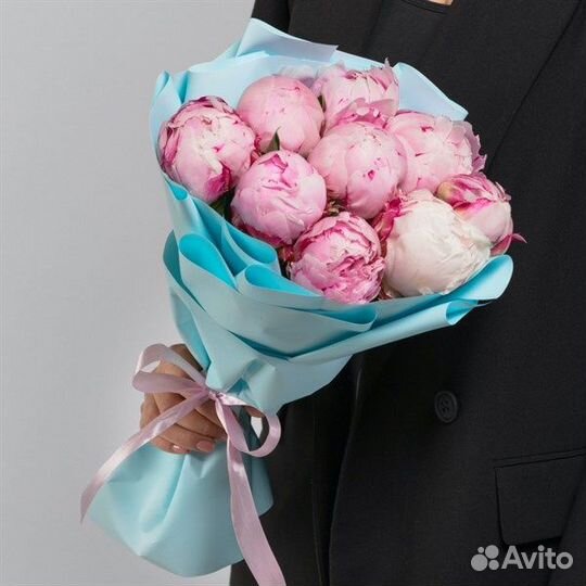 Букет пион цветы