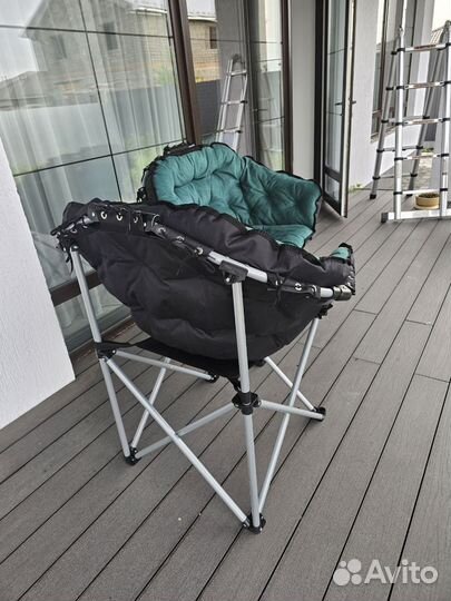 Кресло стул складное для дома и дачи с мягким сиде