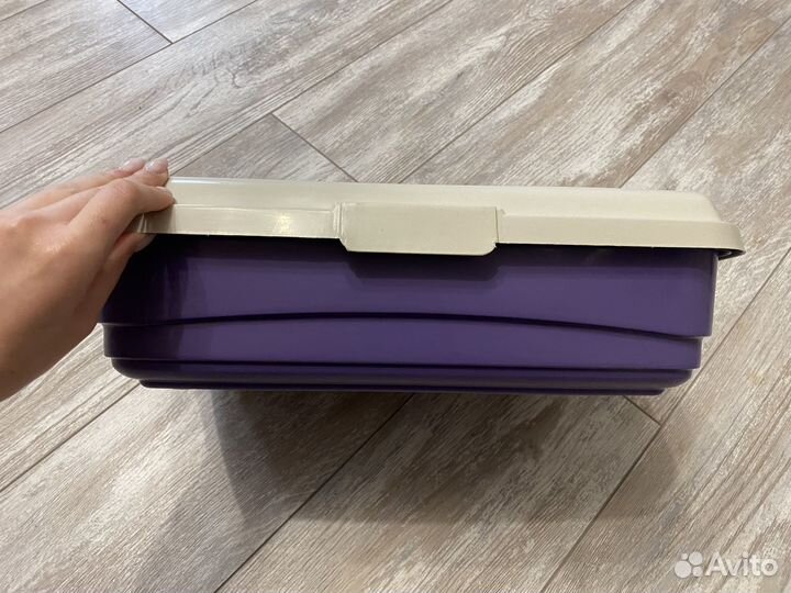 Лоток для кошек с сеткой и лопаткой