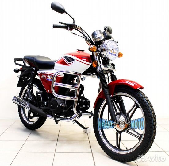 Мопед Motoland Альфа RX 11, 110 см3. red/white