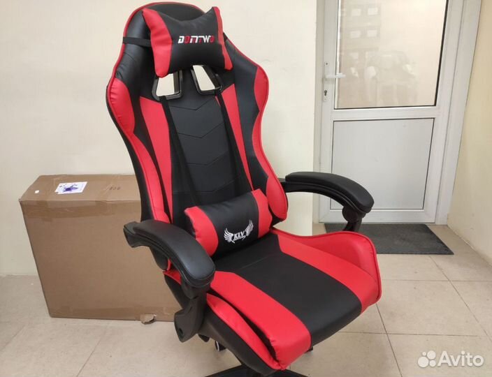 Игровое геймерское кресло компьютерное с массажем