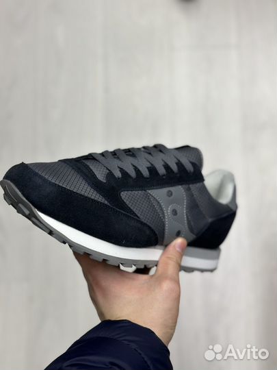 Кроссовки Saucony Jazz серые мужские большие