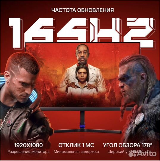 Игровой монитор 165 гц Xiaomi Redmi G24