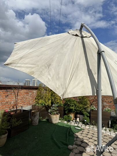 Karlsö зонт садовый от солнца, подвесной бежевый