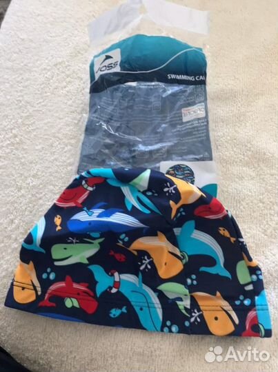 Шапочка для плавания детская, новая