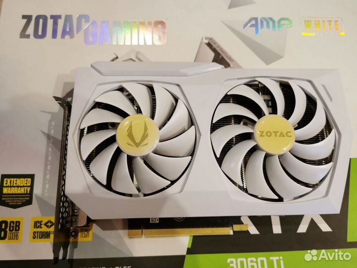 Видеокарта zotac RTX 3060 Ti AMP White Edition