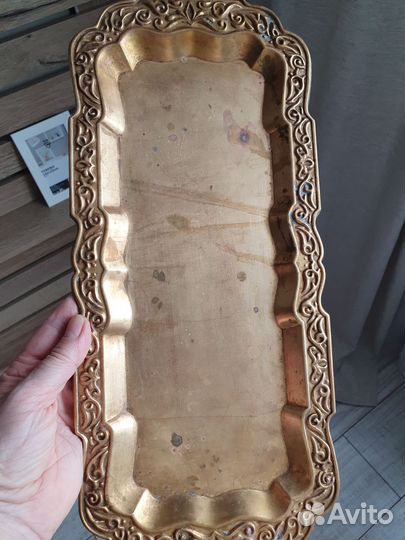 Поднос из латуни СССР