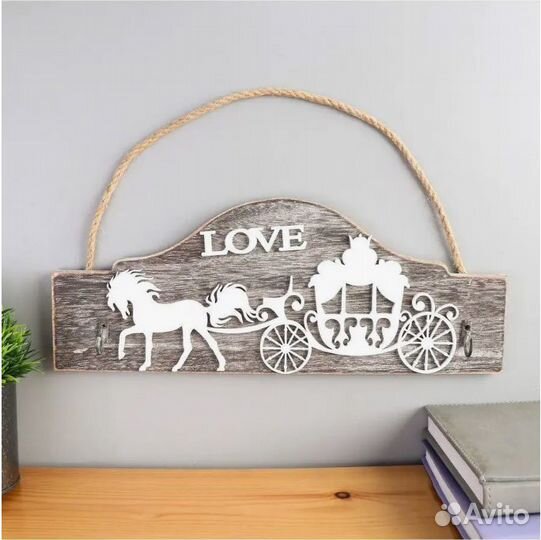 Крючок декоративный мдф 13*34*3 см