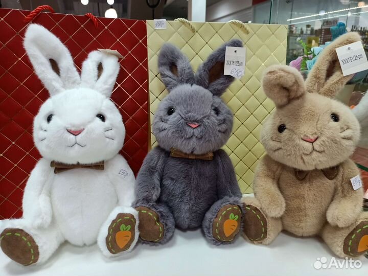 Мягкие игрушки заяц кролик новый