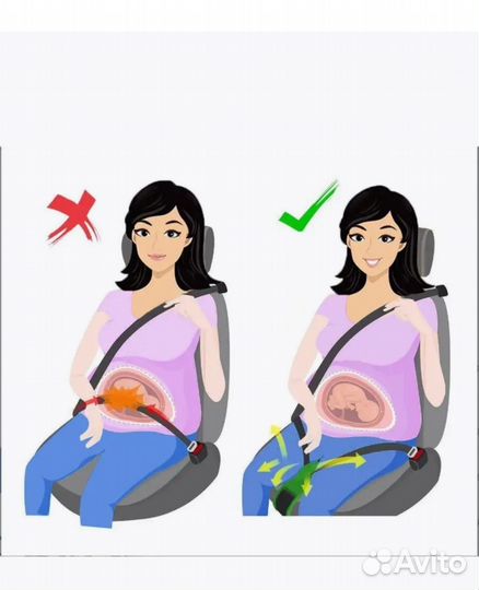 Ремень безопасности для беременных, адаптер ремня