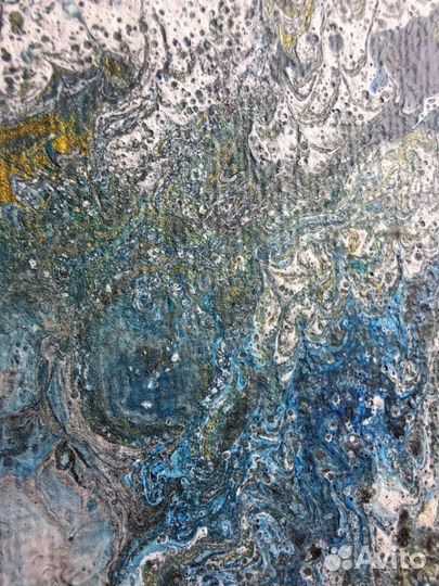 Картина интерьерная овальная (абстракция)