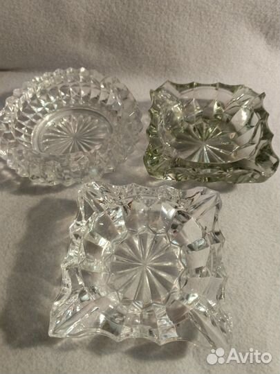 Ваза,фруктовница СССР, синяя. Пепельницы СССР