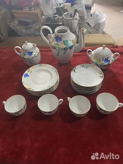Кофейный сервиз лфз колокольчики СССР