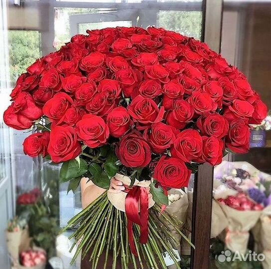 Высокие розы Букеты с доставкой