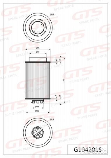 Картридж топливного фильтра 51125030061