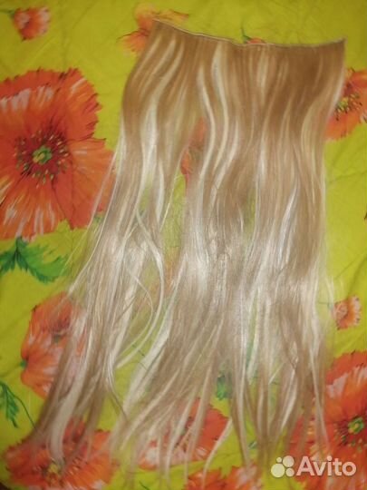 Волосы на заколках искусственные