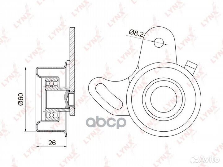 Ролик натяжной ремня грм PB1023 lynxauto