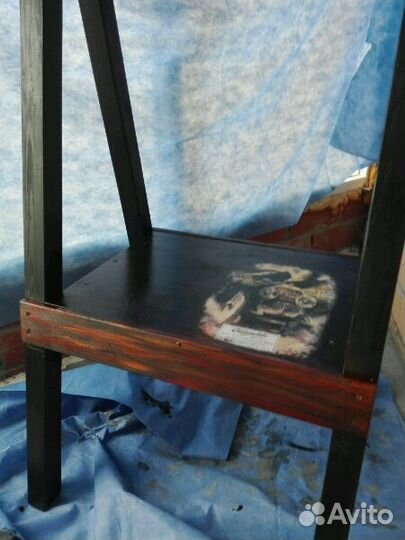 Вешалка напольная для одежды с декупажем