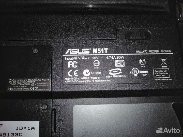 Ноутбук Asus M51T
