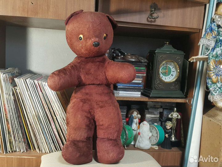 Мишка 1930 годы СССР с опилками игрушка