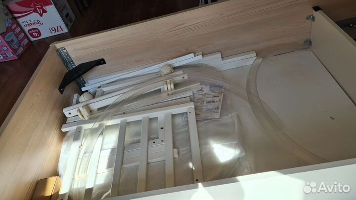 Детская кроватка трансформер с маятником