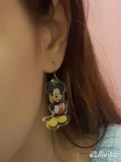 Серёжка диснеевская. Микки Маус