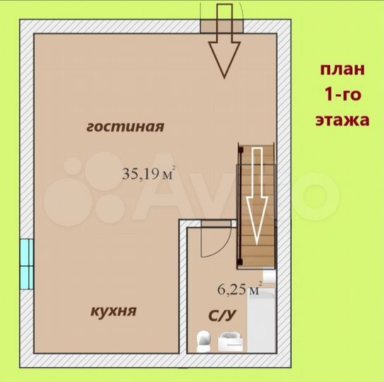 Дом 85 м² на участке 4,4 сот.