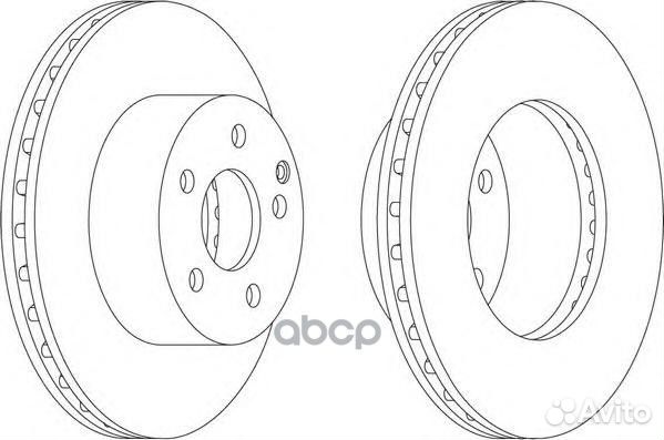 Диск тормозной toyota auris/corolla 06- 1.33-1