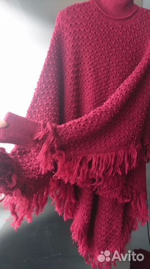 Пончо, шаль-накидка