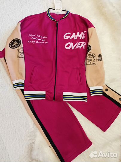 Новый утепленный костюм с бомбером 134