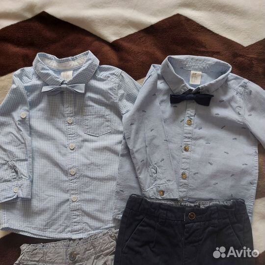 Рубашки, брюки и пиджак 86, 92, 98, 104р
