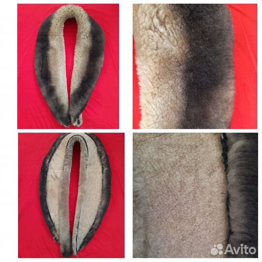 Меховой воротник лама стриженая
