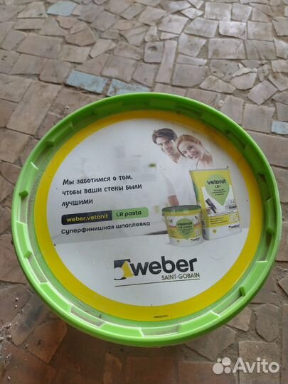 Шпаклевка ветонит lr weber 20 кг