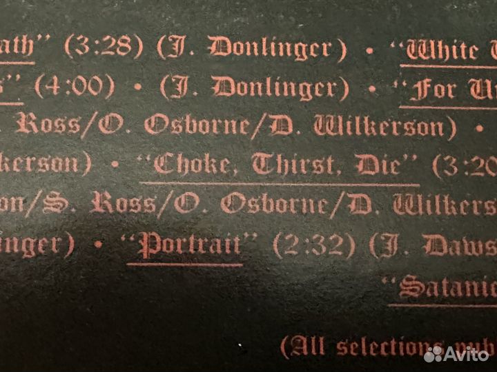 Black Sabbath, Ozzy, Coven