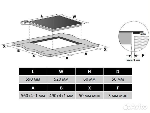 Варочная панель Midea MIH64721F