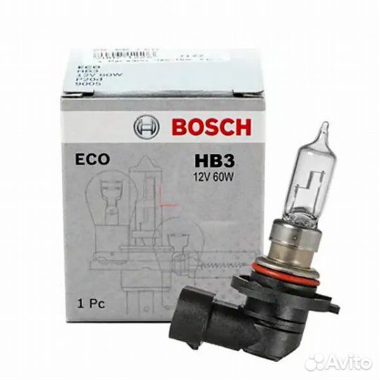 Лампа галогеновая головного света hb3 p20d eco 12v 60w картон 1шт