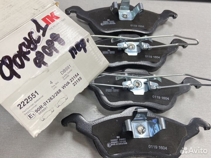 Передние тормозные колодки ford Focus 1