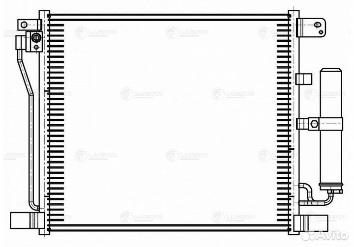 Радиатор кондиционера Ниссан Джук 10- 1.6T