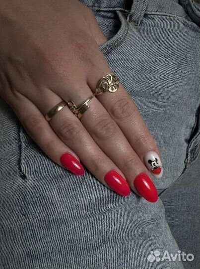 Маникюр, гель лак, укрепление